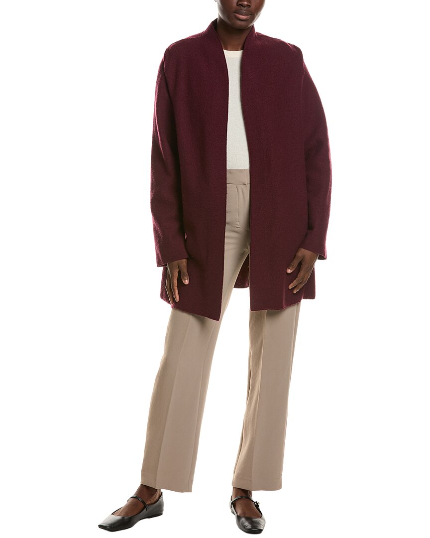 EILEEN FISHER Eileen Fisher High Collar Wool Jacket