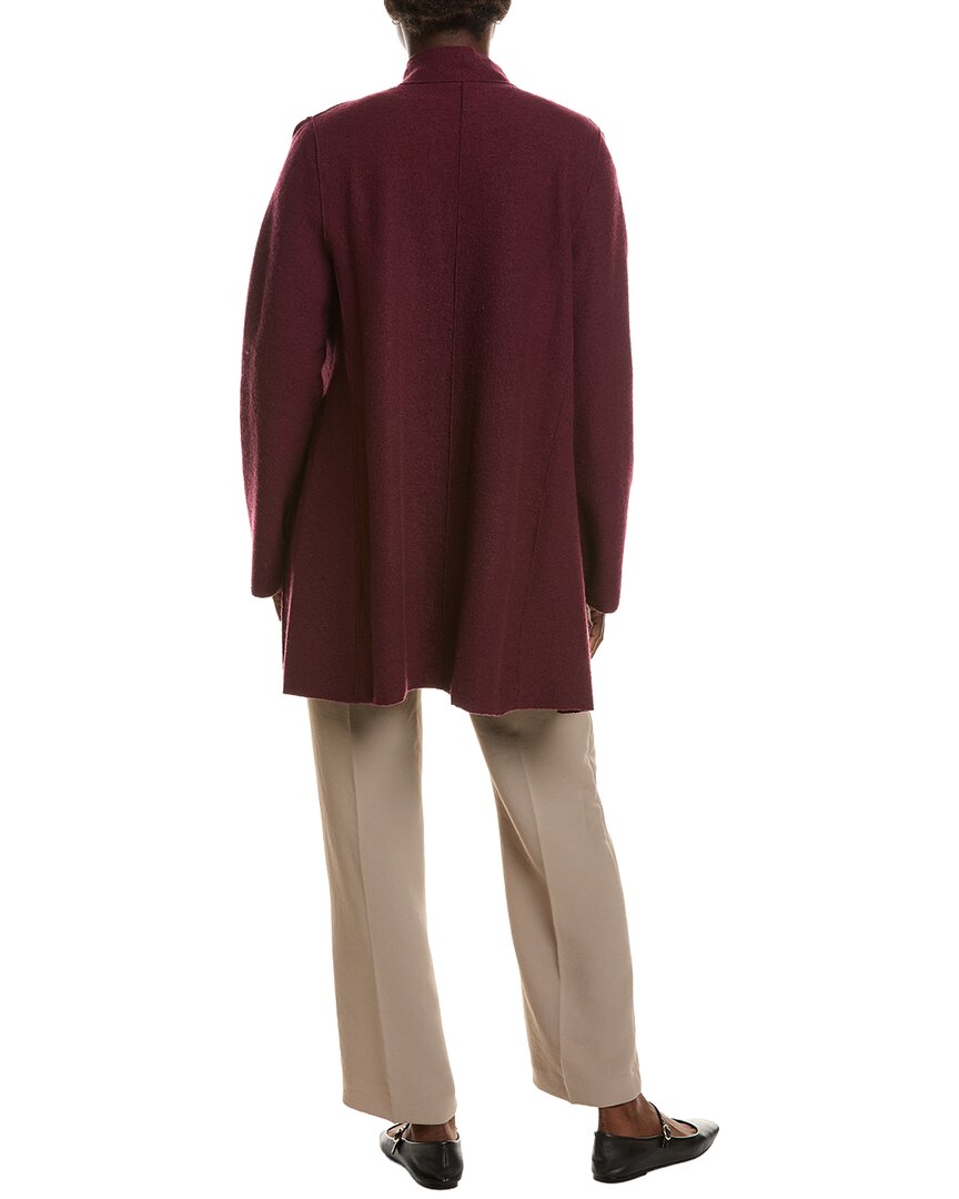 EILEEN FISHER Eileen Fisher High Collar Wool Jacket