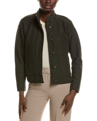 EILEEN FISHER Eileen Fisher Petite Knit Wool Jacket