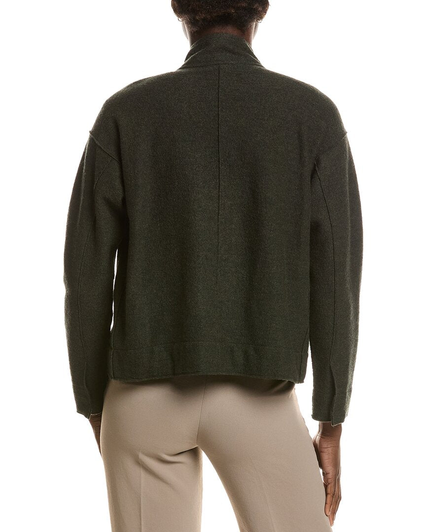 EILEEN FISHER Eileen Fisher Petite Knit Wool Jacket