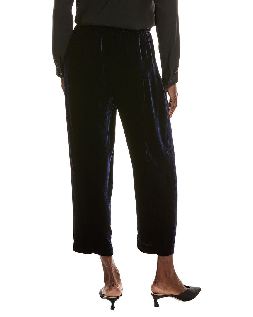 EILEEN FISHER Eileen Fisher Petite Velvet Silk-Blend Ankle Pant