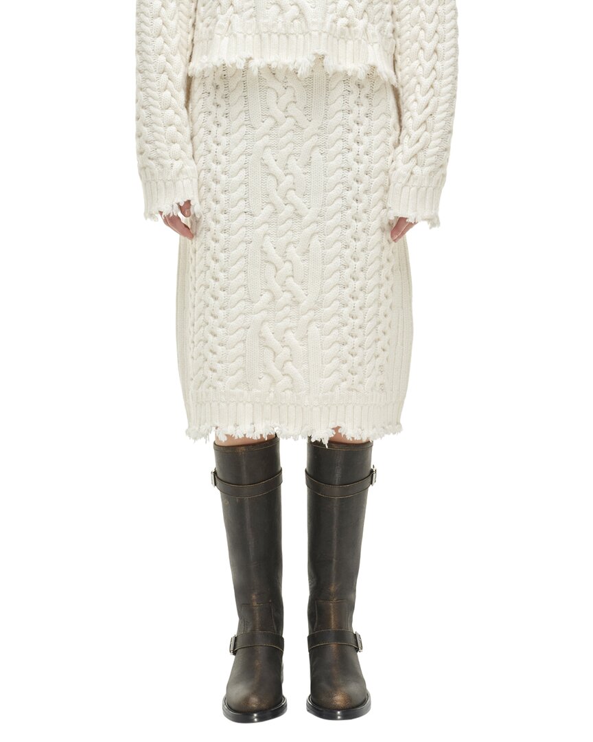Simkhai Brioni Wool Mini Skirt