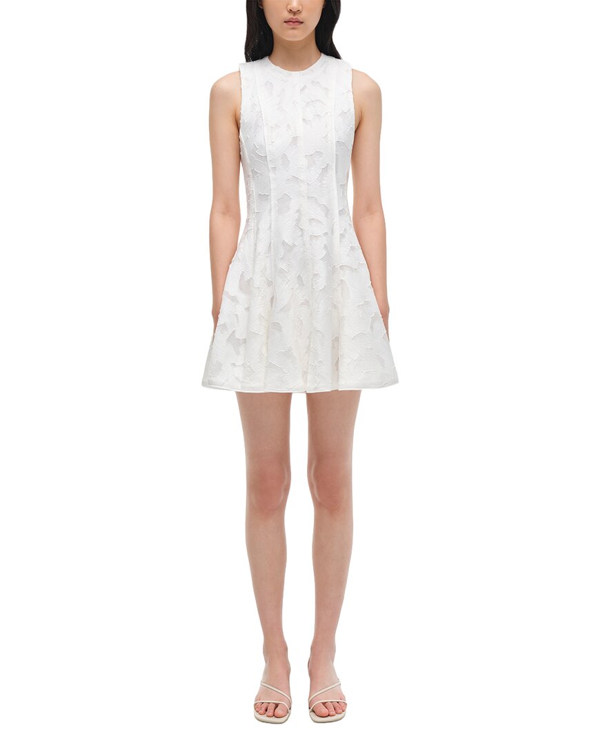 denim mini dresses for women Denim Crystal Trim Mini Dress – self-portrait-US