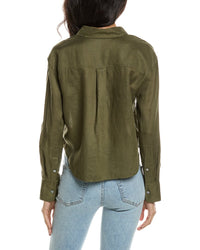 Theory Linen-Blend Boyfriend Shirt