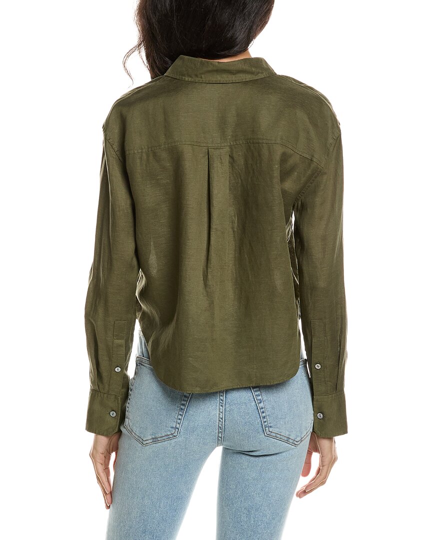 Theory Linen-Blend Boyfriend Shirt
