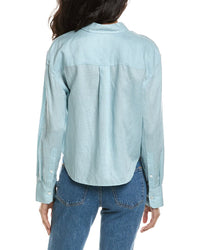 Theory Linen-Blend Boyfriend Shirt