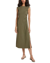 Theory Cap Sleeve Pleat Dress