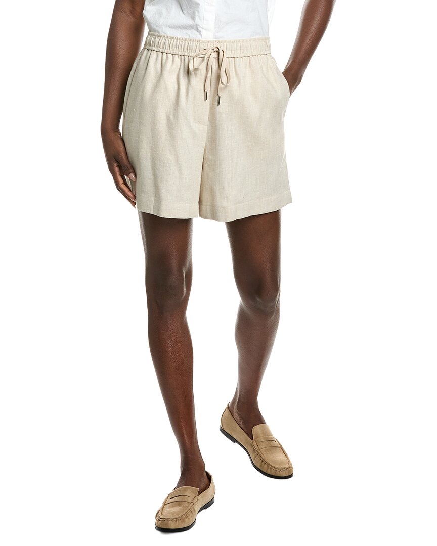Theory Linen-Blend Base Line Short