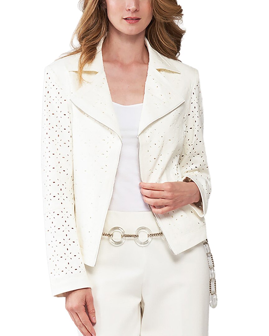INSIGHT NEW YORK Insight New York Novelty Flower Laser Cut Jacket
