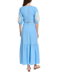 Anna Kay 2Pc Mai Tai Lace Top & Maxi Skirt Set