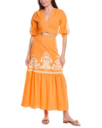 Anna Kay 2Pc Mai Tai Lace Top & Maxi Skirt Set