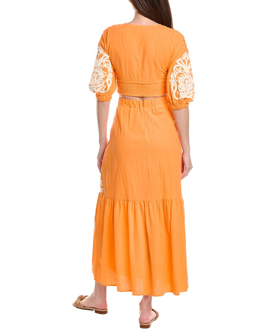 Anna Kay 2Pc Mai Tai Lace Top & Maxi Skirt Set
