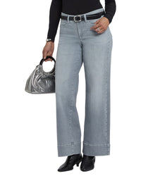 Nydj Teresa Silver Eiffel Wide Leg Jean