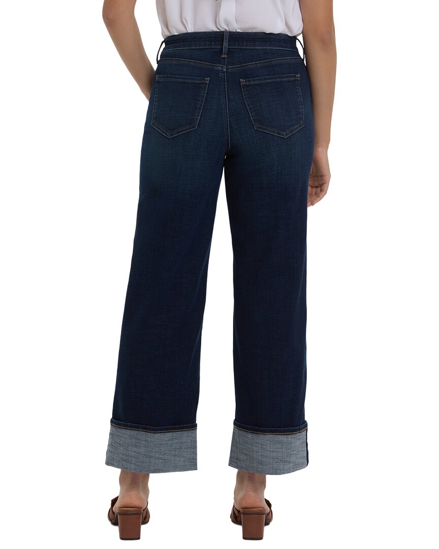 Nydj Teresa Moulin Blue Wide Leg Jean
