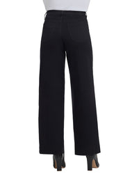 Nydj Teresa Black Wide Leg Jean