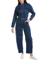 Rolla’S Barrel Jumpsuit Deep Blue Jean
