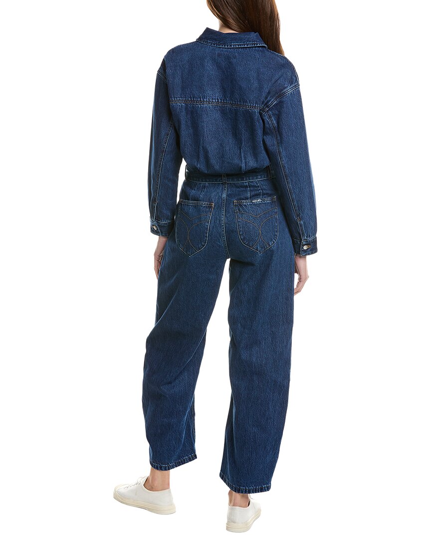 Rolla’S Barrel Jumpsuit Deep Blue Jean