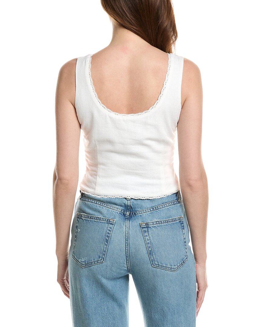 Rolla's Paloma Linen-Blend Top