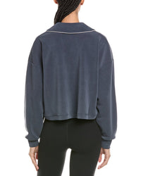 Sweaty Betty Sand Wash Crop Henley Sweatshirt