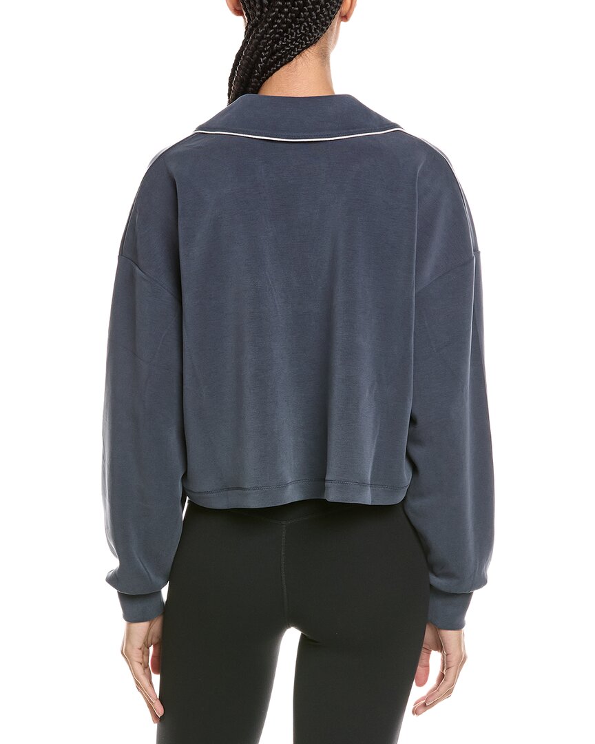 Sweaty Betty Sand Wash Crop Henley Sweatshirt
