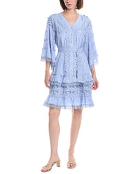 Beulah Floral Print Ruffled Mini Dress