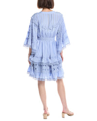 Beulah Floral Print Ruffled Mini Dress
