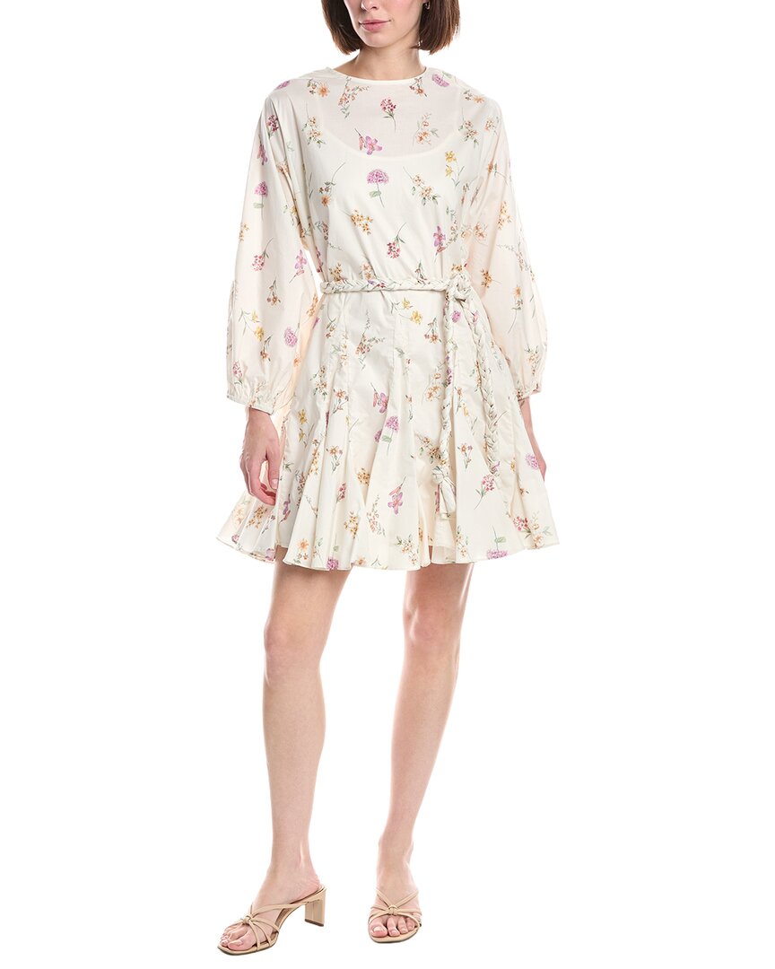 Beulah Floral Print Ruffled Mini Dress