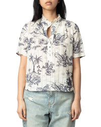 Zadig & Voltaire Topher Tropical Island Top