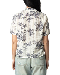 Zadig & Voltaire Topher Tropical Island Top