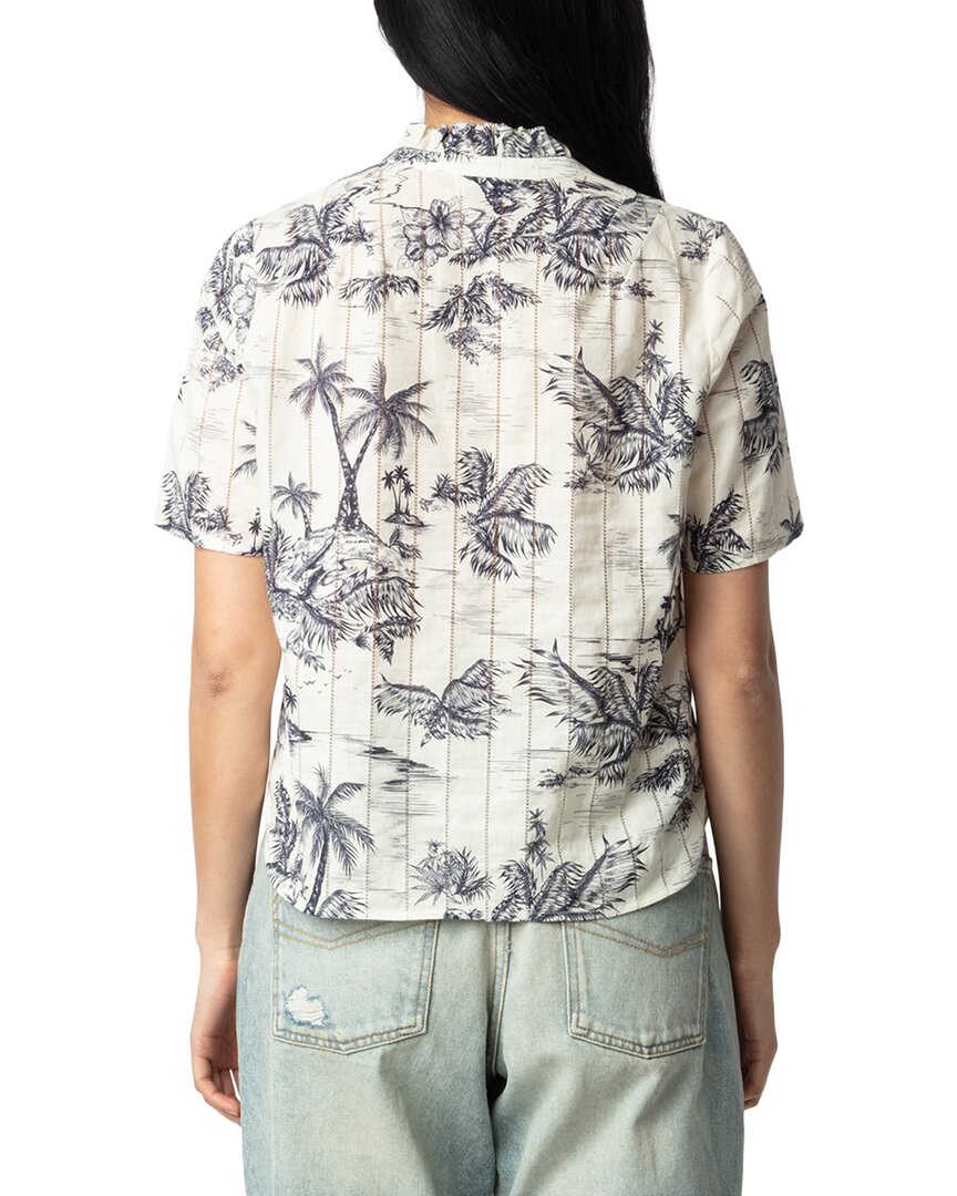 Zadig & Voltaire Topher Tropical Island Top