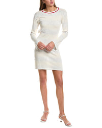 Rowing Blazers Tonal Striped Silk-Blend Sweaterdress