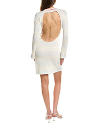 Rowing Blazers Tonal Striped Silk-Blend Sweaterdress