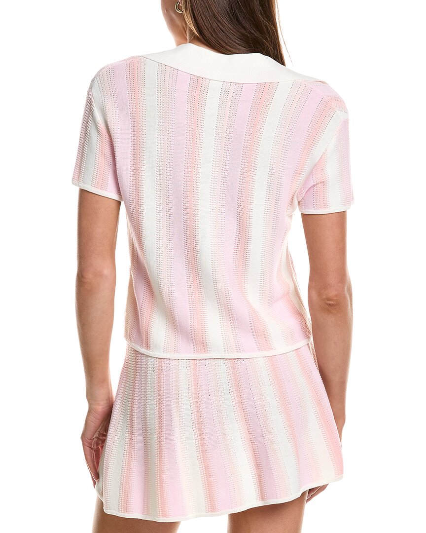 Rowing Blazers Knit Cropped Wool-Blend Polo Top