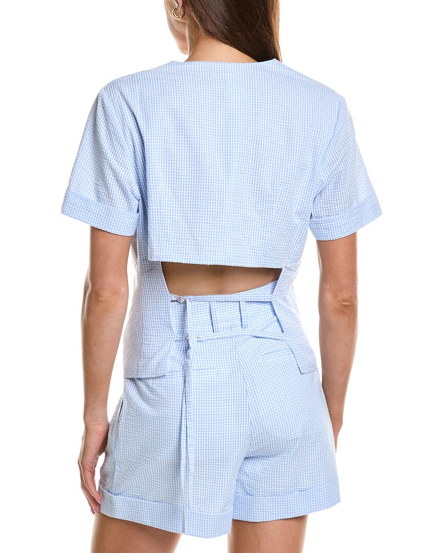 Rowing Blazers Rowing Blazers Gingham Buckle Back Top