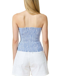Rowing Blazers Poplin Pinstripe Top