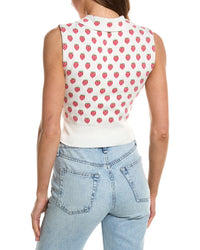 Rowing Blazers Knit Collared Button-Up Cashmere-Blend Tank