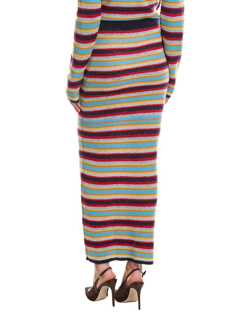 Rowing Blazers Rowing Blazers Stripe Wool & Mohair-Blend Maxi Skirt