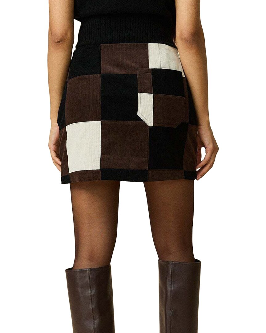 Rowing Blazers Rowing Blazers Patchwork Corduroy Skirt