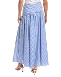 Rowing Blazers Cotton Poplin Pinstripe Skirt
