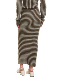 Rowing Blazers Stripe Wool & Mohair-Blend Maxi Skirt
