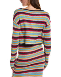 Rowing Blazers Rowing Blazers Stripe Long Sleeve Wool & Mohair-Blend Top