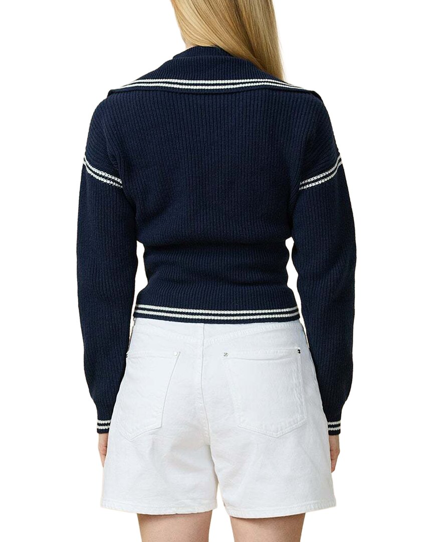 Rowing Blazers Double Collar 1/4-Zip Wool-Blend Pullover