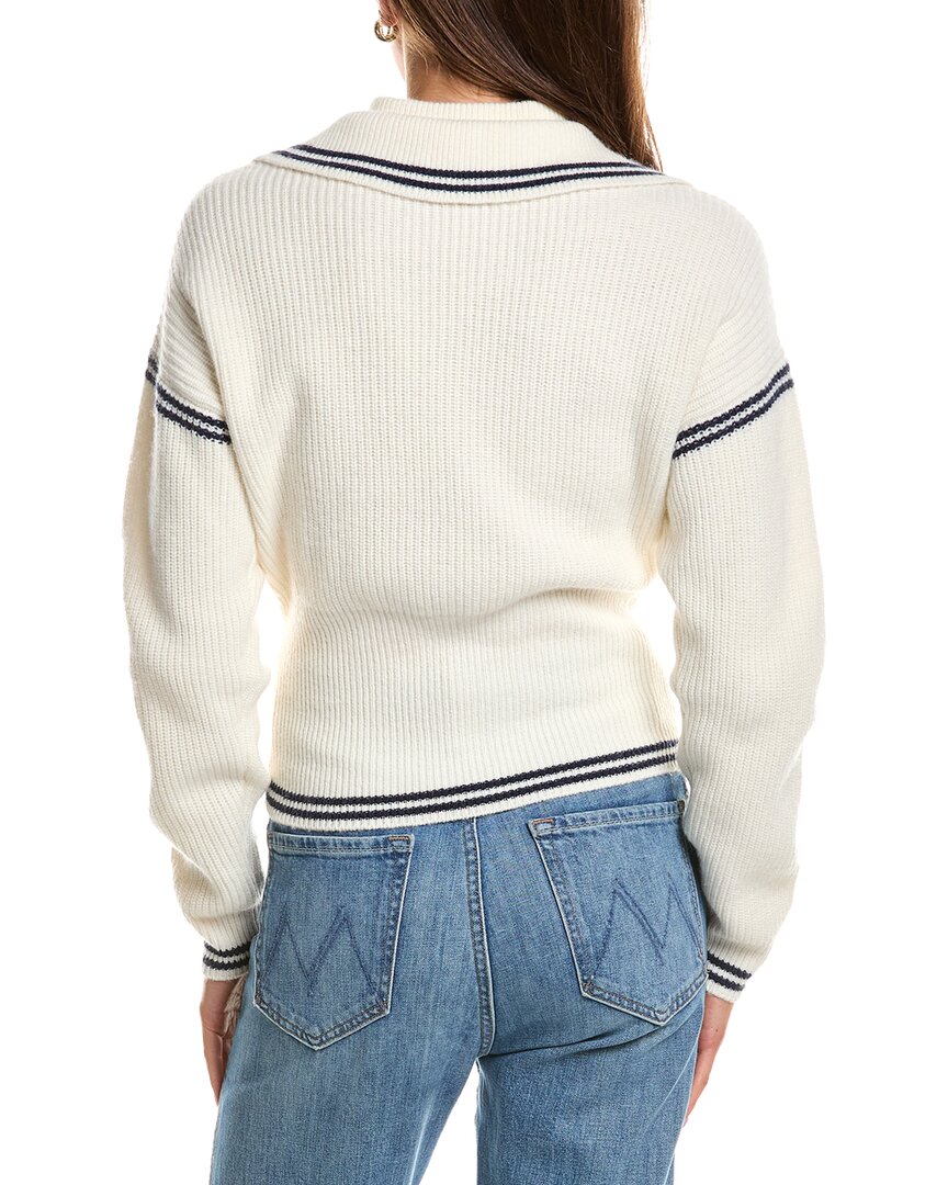 Rowing Blazers Double Collar 1/4-Zip Wool-Blend Pullover