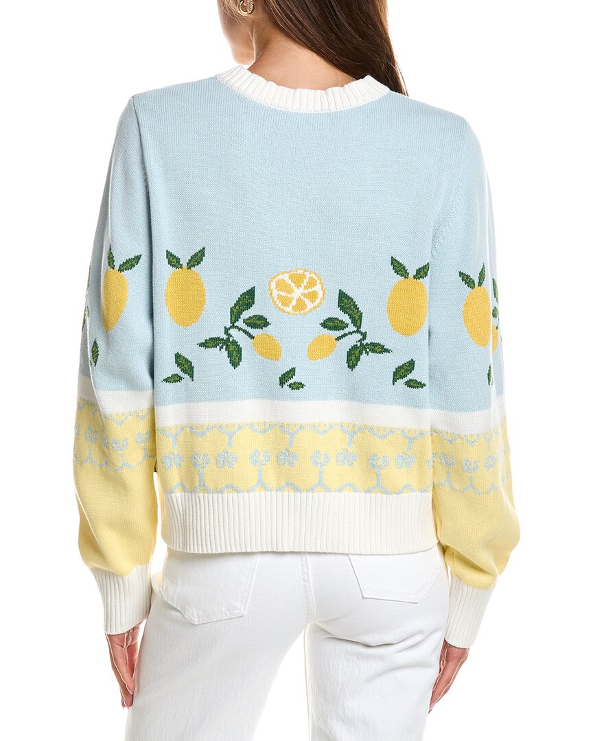 Rowing Blazers Rowing Blazers Cotton Fairisle Lemon Cropped Cardigan