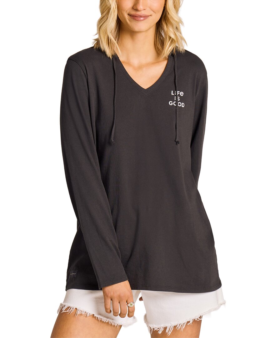 Life is Good® Life Is Good® Long Sleeve Hooded Crusher Lite Shirt