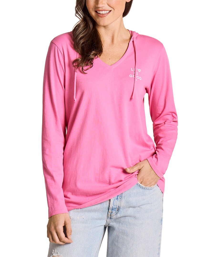 Life is Good® Life Is Good® Long Sleeve Hooded Crusher Lite Shirt