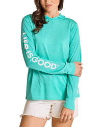 Life is Good® Life Is Good® Long Sleeve Hooded Sun Crusher Shirt