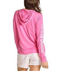 Life is Good® Life Is Good® Long Sleeve Hooded Sun Crusher Shirt
