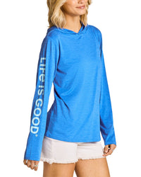 Life is Good® Life Is Good® Long Sleeve Hooded Sun Crusher Shirt