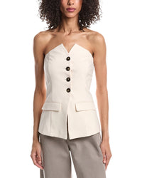 Marella Marella Sestri Top Woven Wool-Blend Waistcoat